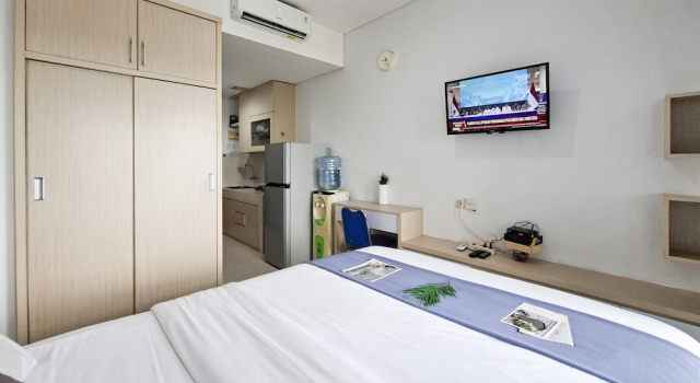 Wonderful Living Studio At Apartment Springwood Residence Tangerang, Prenota Appartamento Appartamenti a Tangerang, Appartamento