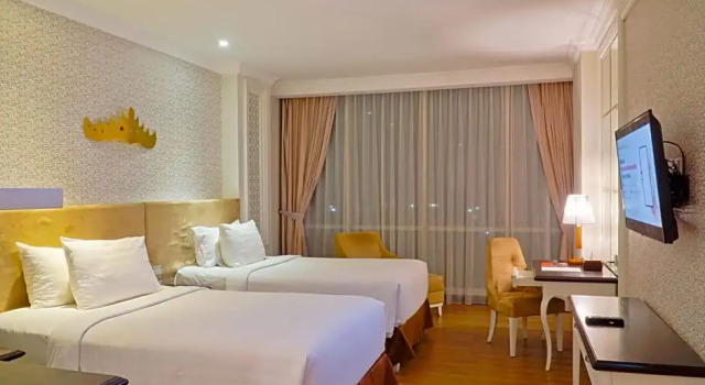 Номер Deluxe с видом на бассейн Swiss-Belhotel Lampung