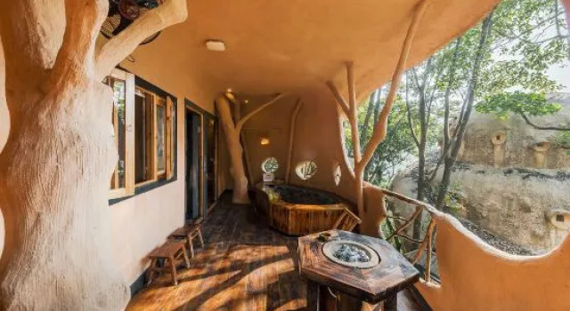 Трёхместный семейный люкс Jiuzhou Yizhan Resort (Yingde Tianmengou)