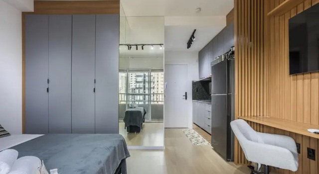 Studio w/ Balcony 850 m From the Subway Msz0504, Забронировать Апартаменты/квартира Сан-Пауло штат Сан-Паулу, рядом с Belas Artes Museum - MUBA