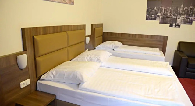Кровать в общем номере Motel21 Hamburg-Mitte