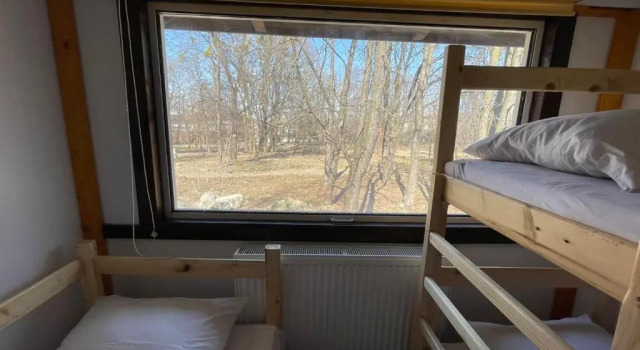 Bett im Wohnheim Hotel Mlyn