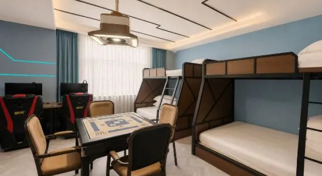 Кровать в общем номере Cili Shell E-sports Hotel