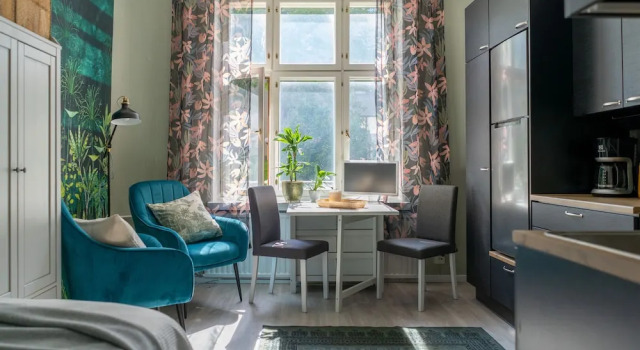 Cozy and luminous studio in a courtyard, Забронировать Апартаменты/квартира Апартаменты Хельсинки, рядом с Парк Эспланады, Апартаменты/квартира