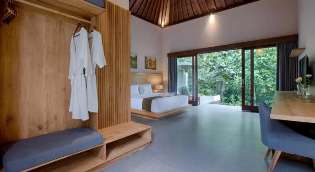 The Kanjeng Elitya Villa Ubud, Rezervovat Vila Chaty v Bali, Chalupa