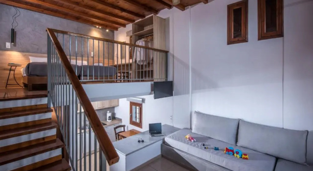 Апартаменты Дуплекс с видом на бассейн Villa Diktynna