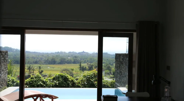Camera doppia Deluxe con vista sulle montagne Borobudurhills