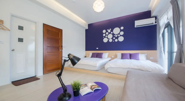 Четырёхместный номер Comfort c 1 комнатой 極簡旅行民宿 Simple Travel B&B