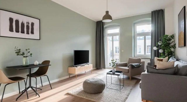 Люкс с 2 комнатами с балконом Limehome Dresden Jordanstraße