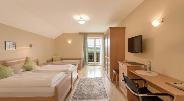 Трёхместный номер Standard с балконом и с видом на горы Hotel-Gasthof Am Riedl