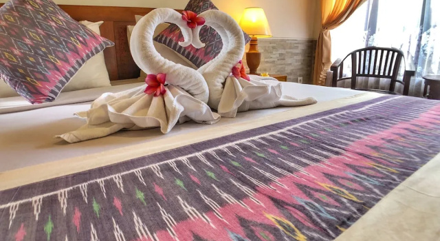 Двухместный номер Superior с балконом и с красивым видом из окна Uma Dewi Ubud Villas
