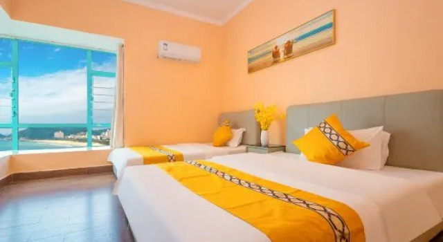 Люкс Дуплекс с 5 комнатами с видом на море Yangjiang Zhapo Bitaoyuan Xiaoluo Vacation Homestay