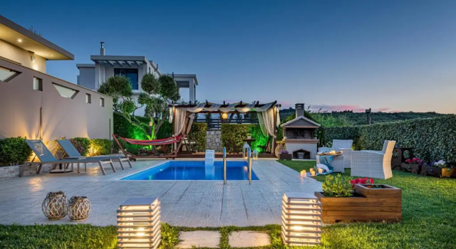 Вилла с 2 комнатами с видом на море Vatia Villas