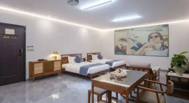 Трёхместный семейный люкс Luxury Han Ting Bie Yuan Resort Hotel