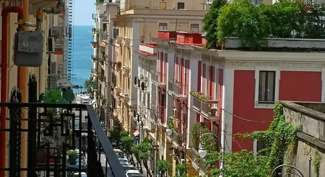 Apartment With one Bedroom in Salerno, With Wonderful sea View, Balcony and Wifi - 2 km From the Beach