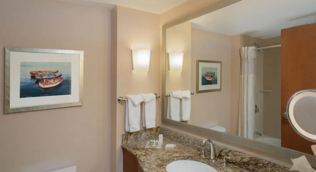 Двухместный номер с диваном-кроватью Deluxe с видом на воду Hilton Garden Inn Portland Downtown Waterfront