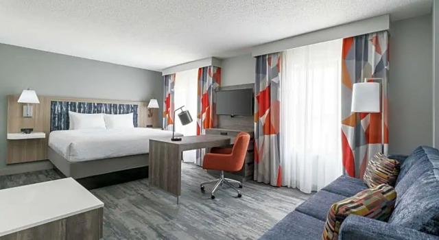 Двухместная студия Premium Hampton Inn & Suites Tampa Ybor City Downtown