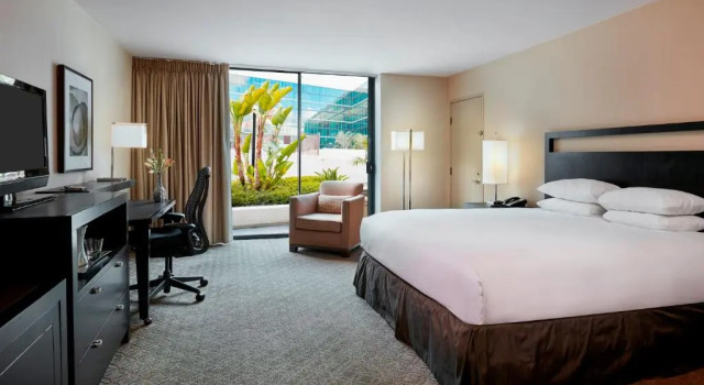 Двухместный номер с видом на бассейн Hilton Anaheim