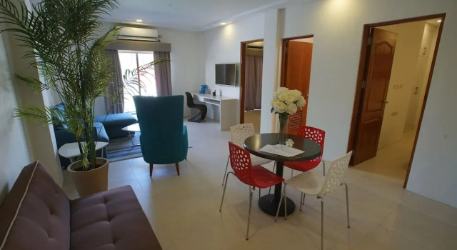Семейный люкс с красивым видом из окна Segara Residencias