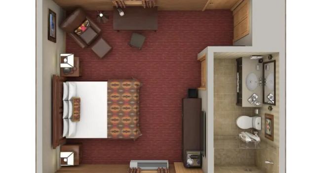 Номер Deluxe Rustic Inn Creekside