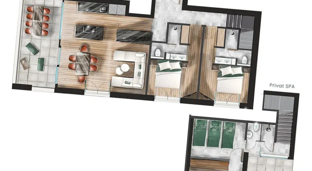 Апартаменты Comfort с 2 комнатами с видом на горы sGmiatli - Dein Hideaway Apartment