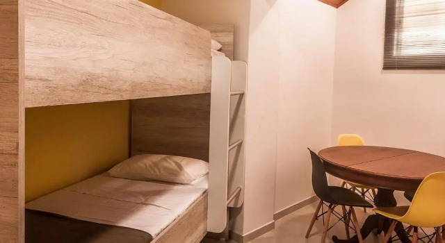Кровать в общем номере The Bridge Hostel Florianópolis