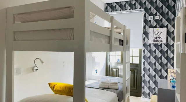 Кровать в общем номере Family Hostel Costa Nova