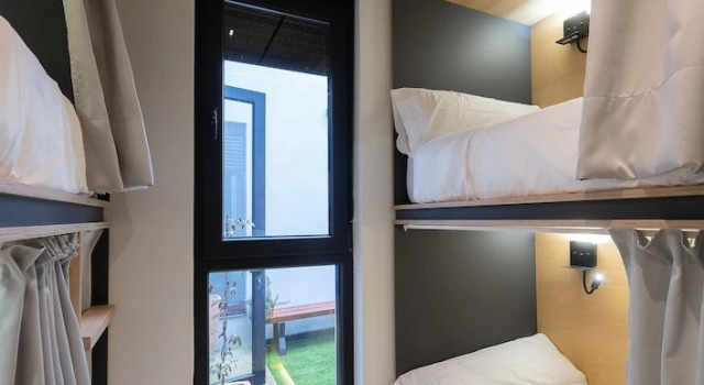 Кровать в общем номере Dpaso hostel