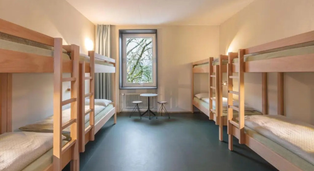Кровать в общем номере (мужской номер) Bern Youth Hostel