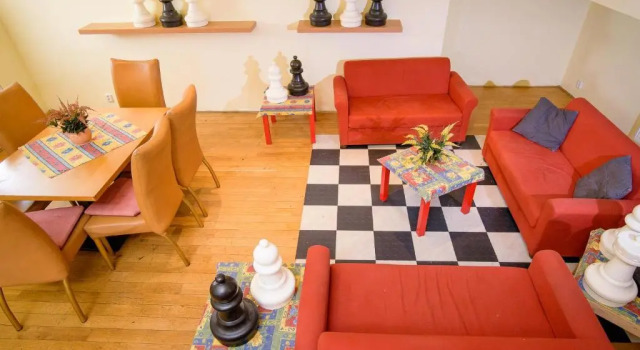 Кровать в общем номере Hotel STARÝ PIVOVAR