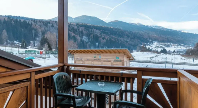 Трёхместный номер Standard с балконом и с видом на горы Camping Dolomiti