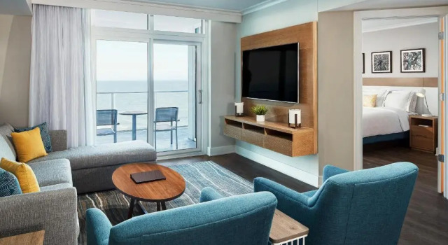 Люкс с 2 комнатами с видом на океан Hilton Grand Vacations Club Ocean Enclave Myrtle Beach
