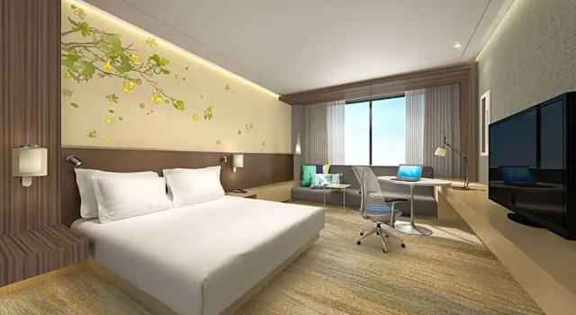Двухместный люкс Deluxe c 1 комнатой Hilton Garden Inn Shiyan