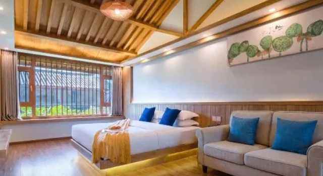Двухместный семейный люкс Comfort с 2 комнатами Lijiang Blooming Flowers·Garden Designer Homestay