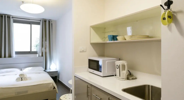 Студия с видом на город Dizengoff Inn Apartments