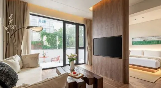 Люкс с красивым видом из окна Qinyuhai Homestay (Qingdao Zhanqiao Badaguan Scenic Area)