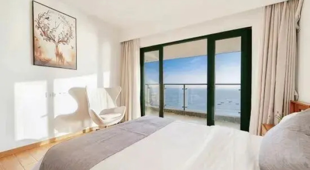 Люкс Grand с 2 комнатами с балконом и seafront Weihai Golden Beach Holiday Apartment (Hailing Island Nimble Gold Coast Branch)