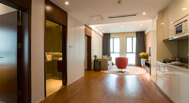 Люкс Deluxe с 2 комнатами Modena By Fraser New District Wuxi