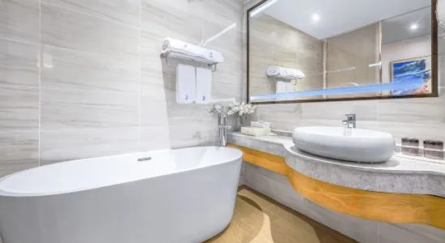 Семейный люкс с видом на море Twin Moon Bay Xianghai Hot Spring Holiday Hotel