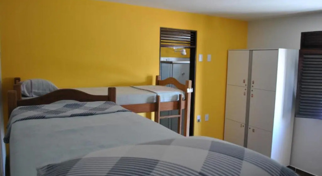 Кровать в общем номере (женский номер) Slow Hostel - Hospedagem Criativa