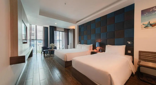 Трёхместный номер Deluxe с видом на город Aaron Hotel