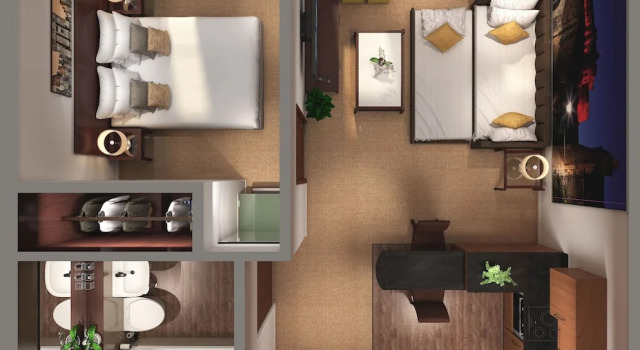 Семейный люкс c 1 комнатой Stewart by Heeton Concept - Aparthotel Edinburgh