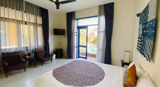 Двухместный номер Deluxe c 1 комнатой с балконом и с видом на сад Sunkised Paddy Hoi An Villa