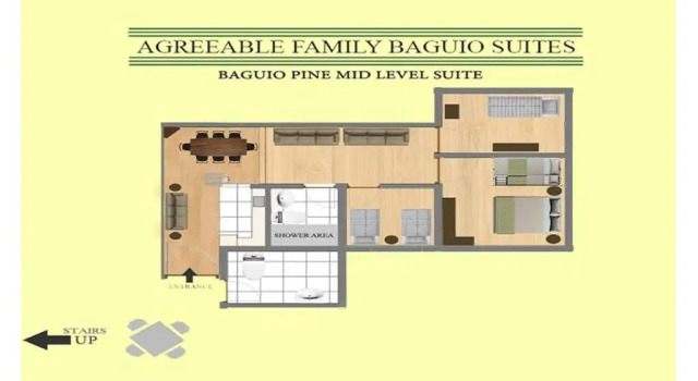 Люкс с 3 комнатами Agreeable Family Baguio Suites