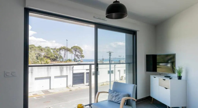 Апартаменты c 1 комнатой с видом на море Résidence Les Suites Du Ferret