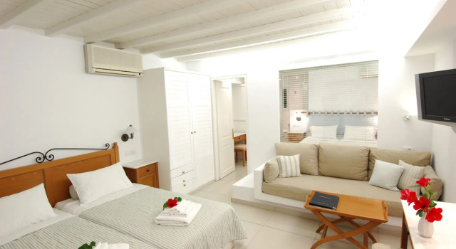 Семейный номер Superior с видом на море Mykonos View Hotel