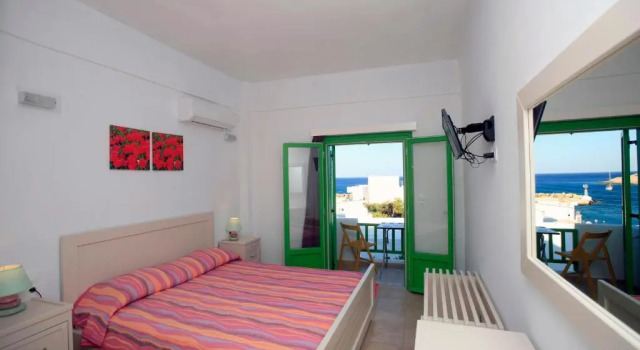 Студия с видом на море Kastellos Apartments Sikinos