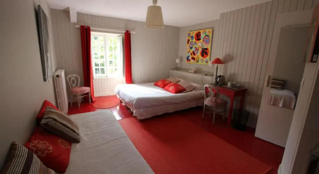 Трёхместный номер Standard с видом на сад La Haute Flourie - bed and breakfast -chambres dhôtes