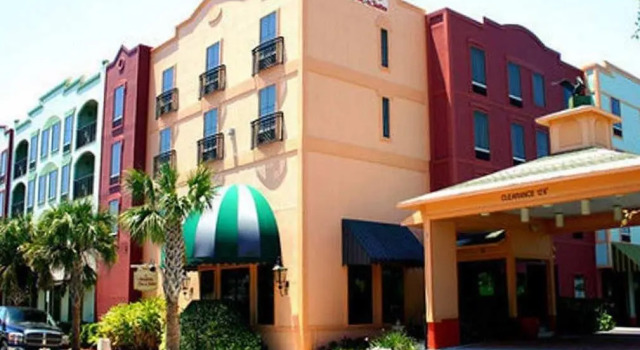 Кровать в общем номере Hampton Inn & Suites Amelia Island-Historic Harbor Front