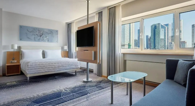 Двухместный номер Deluxe с красивым видом из окна Le Méridien Frankfurt